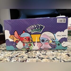 Miniso Disney Stitch Pillow Fight Series Sealed Case w/ 8 Blind Box Figures